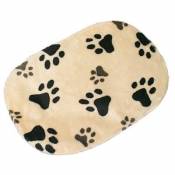 Coussin beige avec motifs joey trixie pour chiens taille xl longueur 98 cm largeur 62 cm