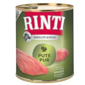Rinti Viande Pure 6 x 800 g pour chien - pure dinde