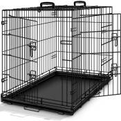 Tresko - Cage de Transport 77 x 48 x 54 cm pour Chien
