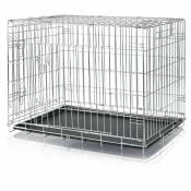Une cage 93 x 69 x 62 cm. pour chien. en métal. Home