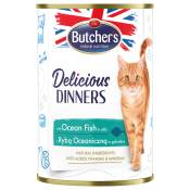 Butcher's Delicious Dinners 24 x 400 g pour chat - poisson de mer