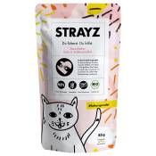 12x 85g STRAYZ BIO Pouch canard bio & patate douce nourriture pour chat humide