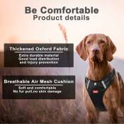 Fortuneville - Matériau confortable : le harnais pour chien est fabriqué en Oxford résistant à l&39usure et coussin, sûr et confortable. Le filet