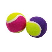 mini balles tennis pour chat en caoutchouc x2 ø4cm