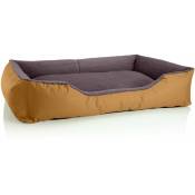 Lit pour chien Beddog TEDDY,canapé,coussin, panier corbeille lavable avec bordure:XXL, golden-brown (or/brun)