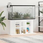 Meuble Aquariums Support Blanc 120 x 40 cm. 1 étagère Support solide et stable pour aquariums - Blanc Brillant