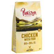 2x12kg Purizon sans céréales Adult poulet, poisson - Croquettes pour chien