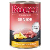 Lot Rocco Senior 24 x 400 g pour chien - poulet, pommes