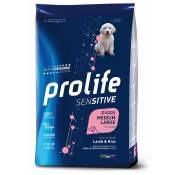Prolife Dog Puppy Sensitive moyen/large agneau et riz - 10 kg