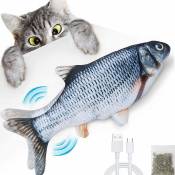 Venteo - Jeu pour chat Magic Fish Adulte - Gris - Jouet éducatif, rechargeable par câble usb