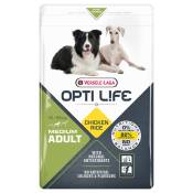 2x12,5kg Opti Life Adult Medium - Croquettes pour chien