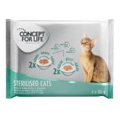 4x85g Sterilised Concept for Life - Pâtée pour chat