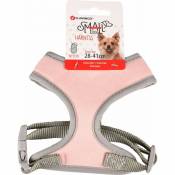 Flamingo Pet Products - Harnais Small dog rose XS cou 20 cm corps réglable de 28 à 41 cm pour chiens Rose