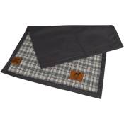 Plaid rectangle et pliable pour animaux Héritage - Gris/Marron - L 100 x l 70 cm