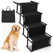 Swanew - Escalier pour chien pour Chien Réglable Rampe 4 marches Pliable Escalier, Supporte 60 kg, pour Voiture, Camion, suv