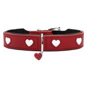 Collier HUNTER Love, rouge pour chien - taille 65 :