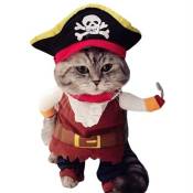Costume Pirate pour Chat Déguisement avec cape !