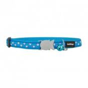 Red dingo - collier design pour chat (8 couleurs) - stars turquoise