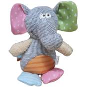 Jouet peluche crazy jojo éléphant jouet pour chien Zolux Multicolor