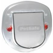 Petsafe - Porte Staywell couleur blanche: Porte Staywell Big Cat sans tunnel avec 4 modes pour chats