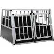 SKM - Cage pour chien à double porte 94 x 88 x 69