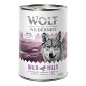 6x400g Wild Hills canard 0% céréales Wolf of Wilderness