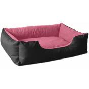 Beddog - lupi lit pour chien, Panier corbeille, coussin de chien:S, PINK-ROSE(noir/rose)