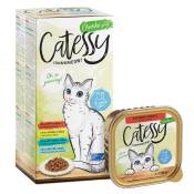 Lot mixte barquettes Catessy 32 x 100 g pour chat -