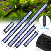 TolleTour LED Aquarium. RGB Éclairage Réglables à Spectre Complet pour Plantes d’Aquarium d'eau Douce. 30-45cm - Blanc