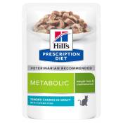 Hill’s Prescription Diet Metabolic poisson de mer pour chat - 12 x 85 g