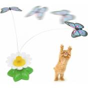 2 pcs Jeu interactif électrique pour chat - Papillons