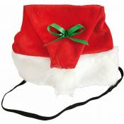 Bonnet de Père Noël avec bandeau élastique pour chiens