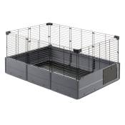 Cage Ferplast Multipla Open pour cochon d'Inde - gris : L 107,5 x l 72 x H 50 cm