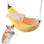 Fortuneville - Hamac Hamster Banane, Lit Chaud Pour Petits Animaux Mignons
