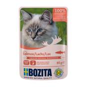 24x85g Bozita Bouchées en gelée saumon - Pâtée pour chat