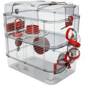 Cage sur 2 étages pour hamsters, souris et gerbilles - Rody3 duo - l 41 x p 27 x h 40,5 cm - Grenadine - Zolux