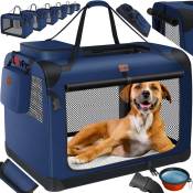 Lovpet - Boîte pour chien Boîte de transport pour chien pliable avec écuelle Sac de transport Boîte de transport pour animaux domestiques Chiens et