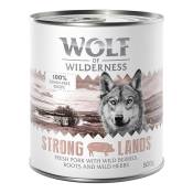 6x800g Strong Lands, porc Wolf of Wilderness - Pâtée