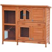Cage Clapier pour lapins 122x42,5x104 cm Modèle- Miette