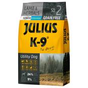 2 x 10 kg de croquettes pour chiens JULIUS K-9 Senior