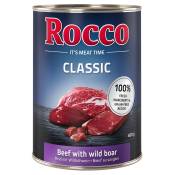 6x400g Rocco Classic boeuf, sanglier - Pâtée pour