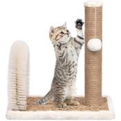 Inlife - Arbre à chat avec brosse de toilettage en