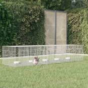 Maisonchic - Clapier lapin Cage à Lapin Enclos 5 panneaux