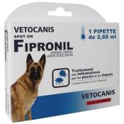 VETOCANIS Pipette Spot-on Fipronil - Pour grand chien