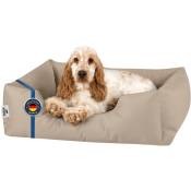 Zara lit pour chien, Panier corbeille, coussin de chien:M, namib-sand (beige) - Beddog