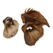 120g Oreilles de bœuf avec poils (3 friandises) Wolf of Wilderness - Friandises pour chien