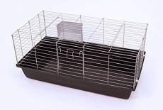 Cage Pour Lapin "Rabbit" En Argent Anthracite