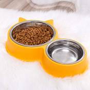 Fitsund Gamelle Chat Chien ，Double Gamelle Antidérapant
