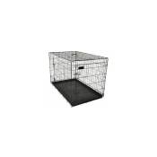 Flamingo - Cage pour chien ebo noir xl 109x70x77cm