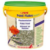 Flocons Sera Pond Flakes Nature pour petit poisson - 2 x 10 L